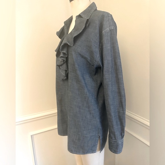 Ralph Lauren Jean ruffle tunic - Picture 3 of 10